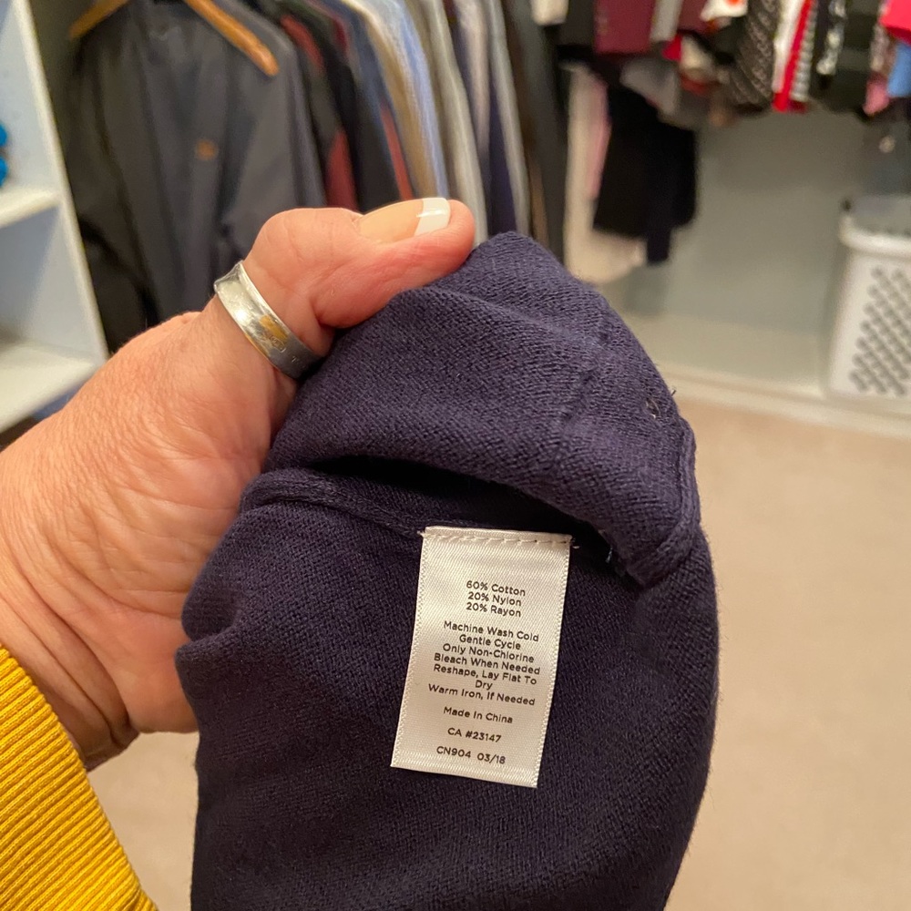 Talbots Plus Size Navy Blue Sweater - Picture 5 of 5